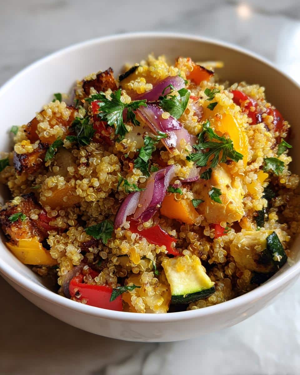 Quinoa and Roasted Vegetable Salad - detail 2
