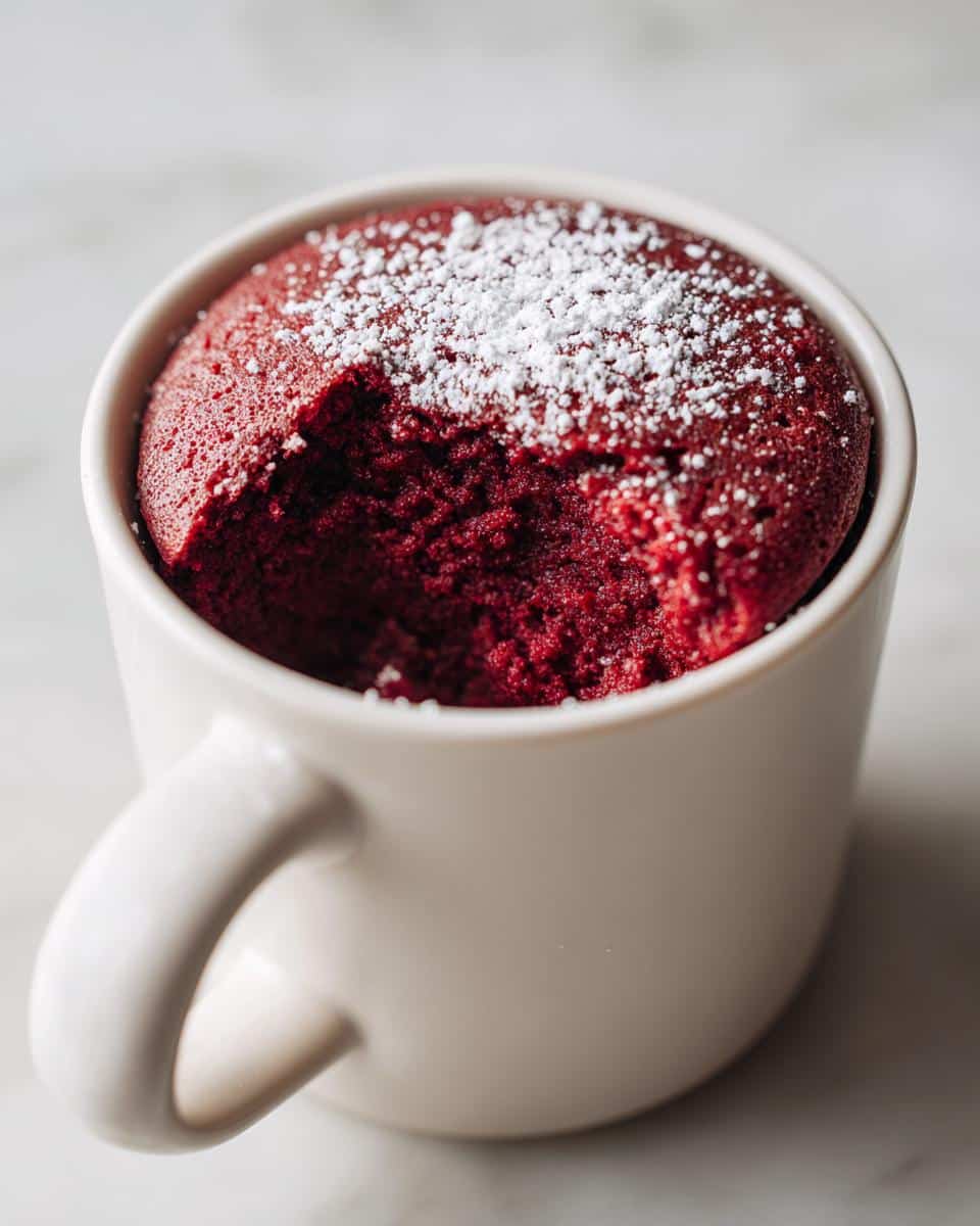 Red Velvet Mug Cake - detail 1