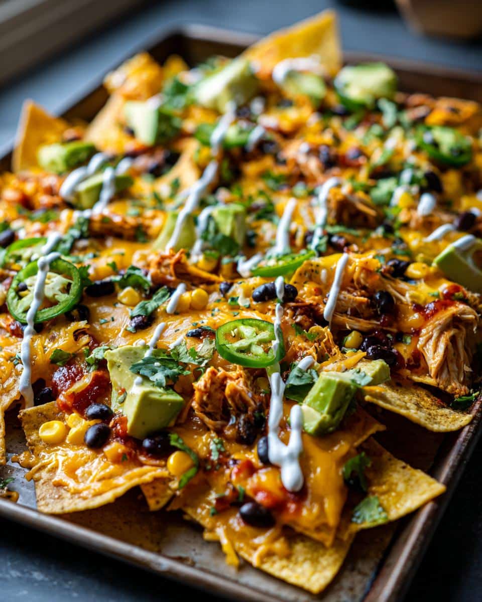 Sheet Pan Chicken Nachos - detail 1