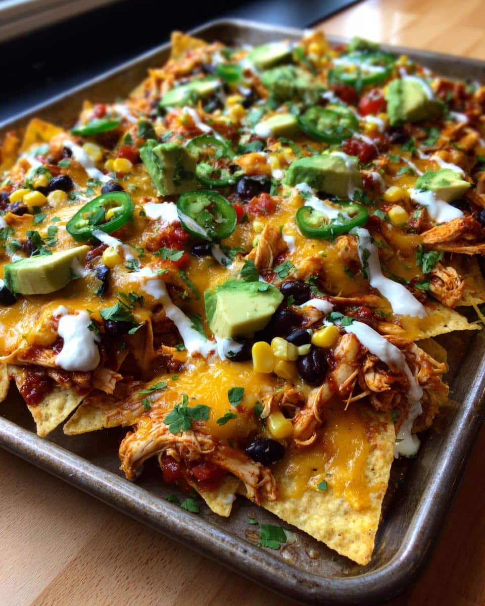 Sheet Pan Chicken Nachos - detail 2