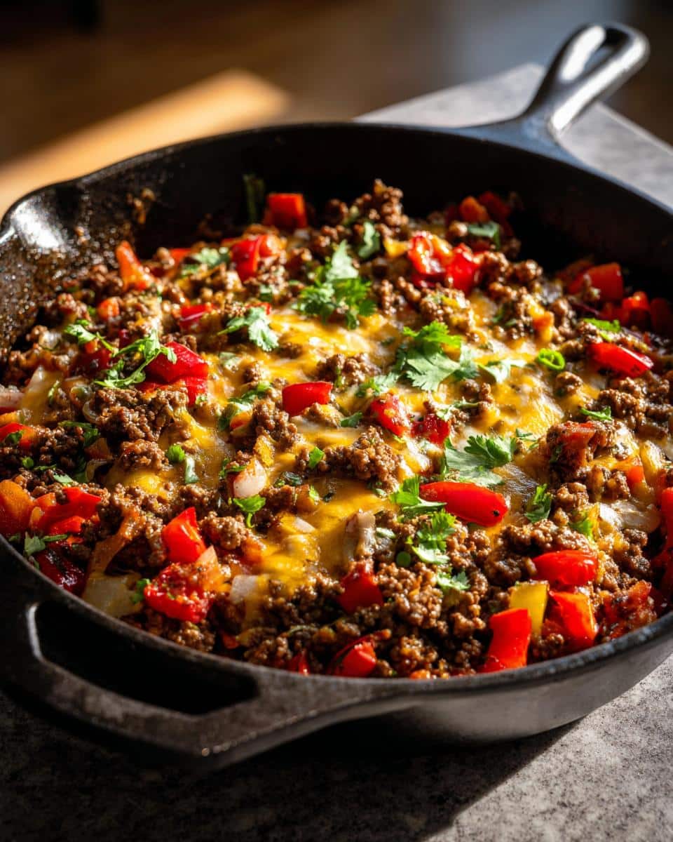 Spicy Ground Beef Skillet - detail 1