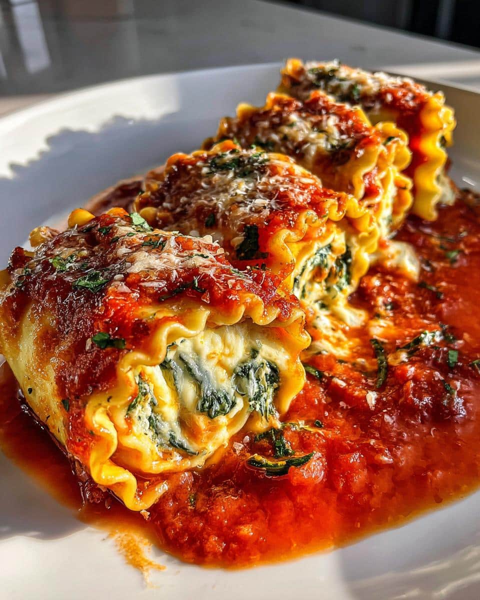 Vegetarian Lasagna Rolls - detail 1